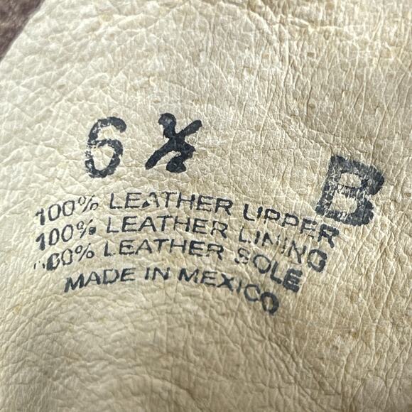 Pecos‎ Bill Boots Women 6.5 Distressed Western Python Inlay Harness Exotic Rodeo - Picture 12 of 16